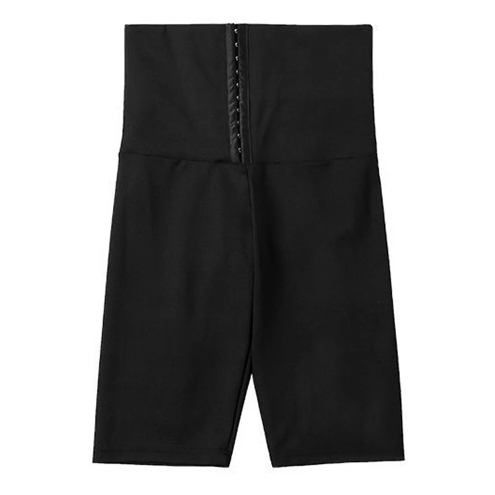 

Sauna Sweat Pants Mid Thigh High Waist Heater Shorts Weight Loss Shapewear Women Sauna Sweat Leggings Black