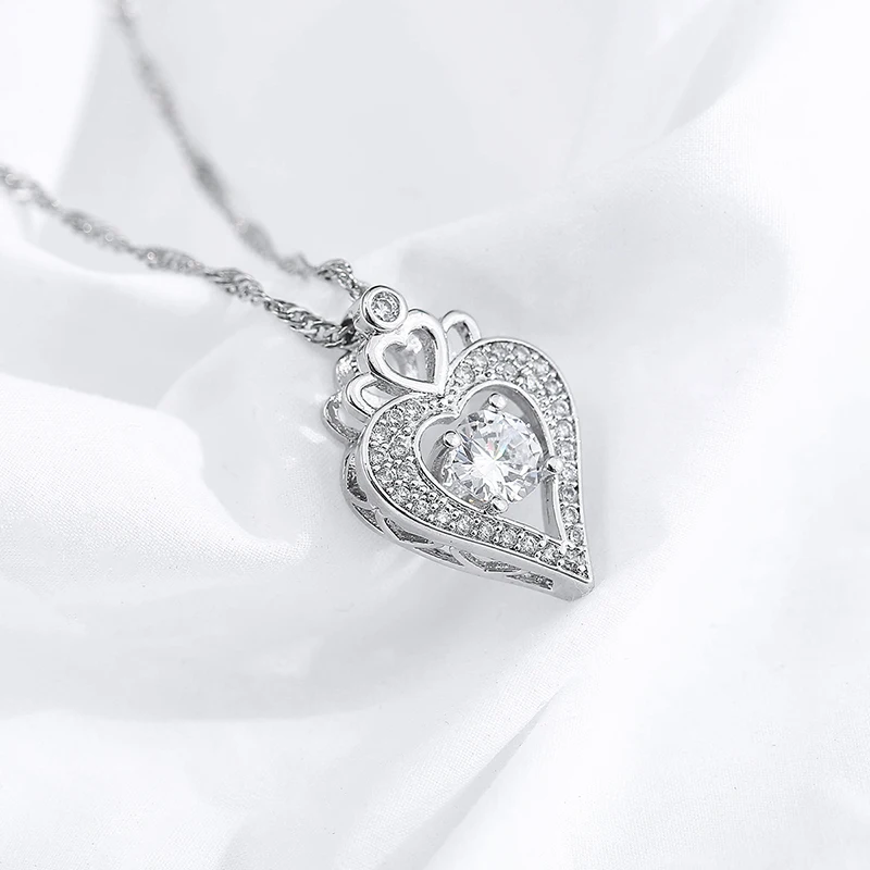 Новое роскошное ожерелье с искусственным кубическим цирконием и кристаллами