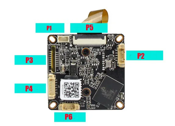 80HE20AF 3516E+ SC2235 2,0 MP CCTV безопасности IP камера Модуль 1/2. " Разрешение датчика HD 1080P H.264/H.265