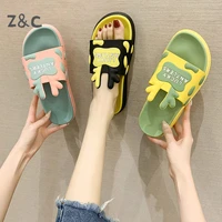 new slippers for womens summer indoor anti slip soft bottom home bathing outdoor fashion cartoon lovely cool shoes for girls