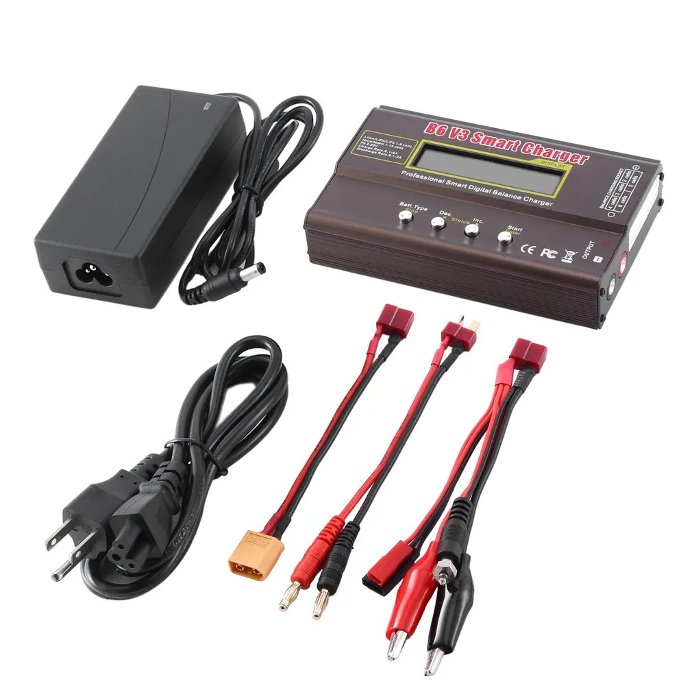 

iMAX B6 V3 80W 6A Battery Charger LiHv Lipo NiMh Li-ion Ni-Cd Digital RC Charger Lipro Balance Charger Discharger 15V 6A Adapter