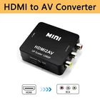 Видеоконвертер HDMIAV 3RCA CVBS, Композитный преобразователь HD, 1080p, поддержка NTSC PAL выход для телевизора старого типа