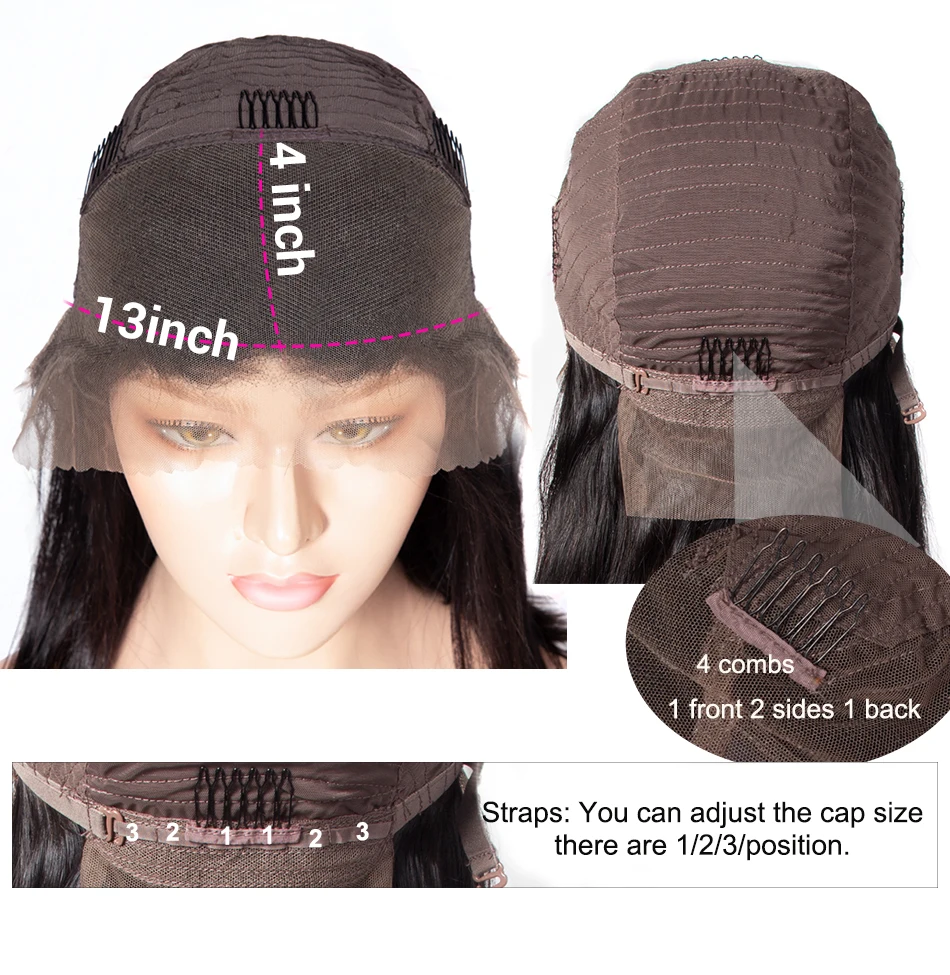 Recool 6x6 парик с закрытием волнистые человеческие волосы на передней части парики