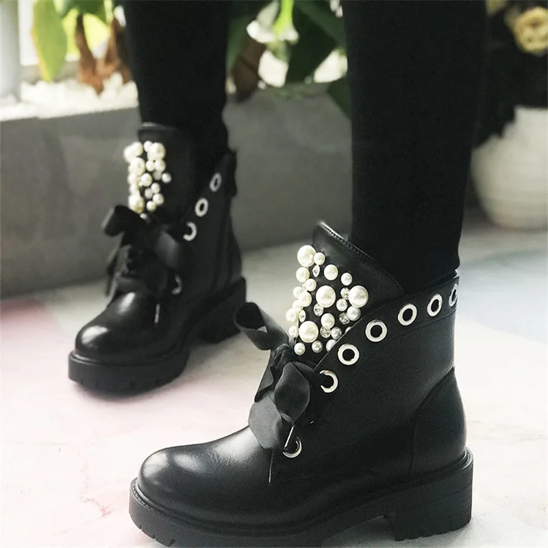 

2021 New Style Nude Boots Short Boots Women Shoes High Heels Boots Autumn and Winter Shoes with Round Head Large Size