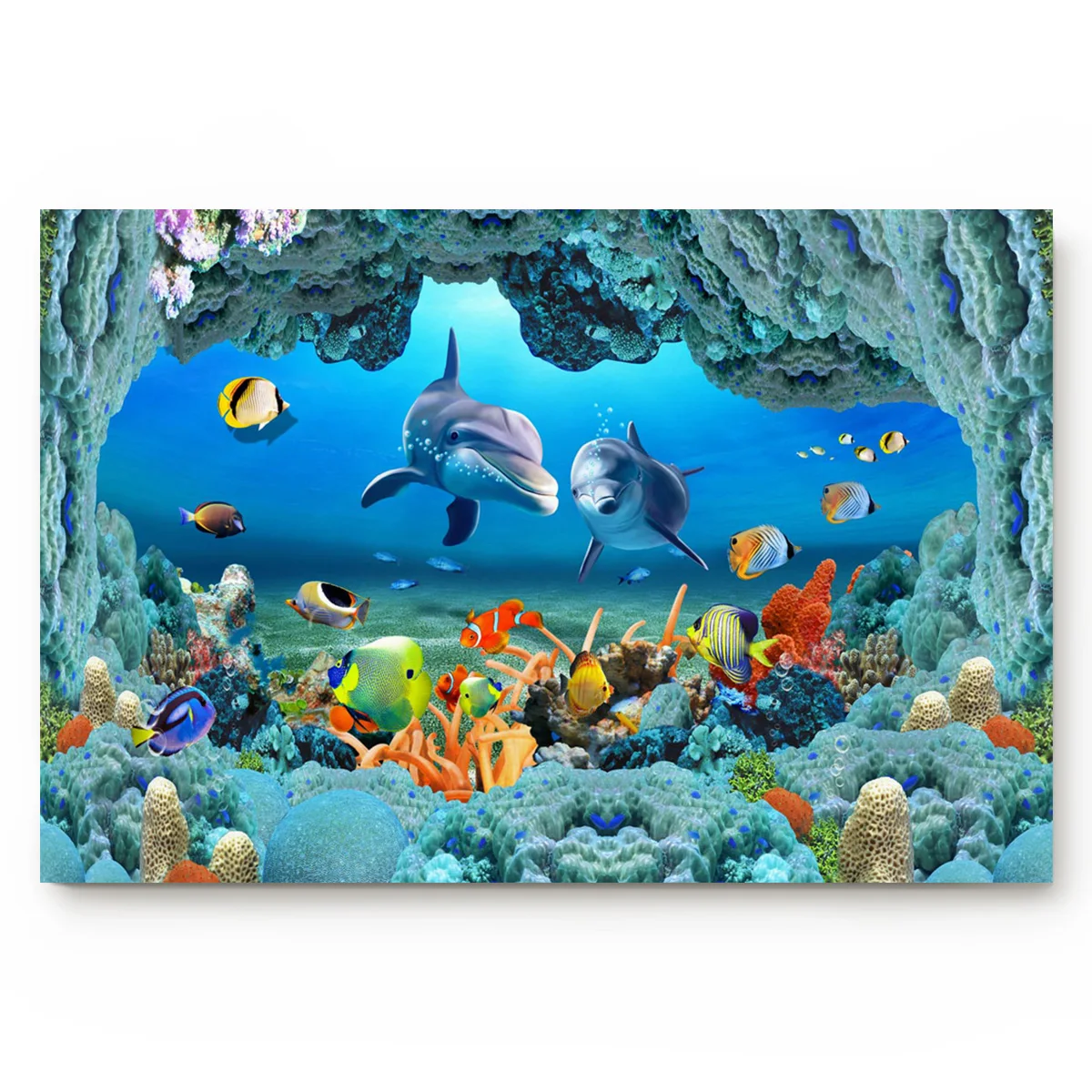 Dolphin Undersea Fish школьный коралловый современный аксессуары для ванной нескользящий