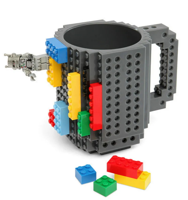 

350ml Building blocks Mug,Adult assembly DIY Coffee Cup Toys /Puzzle Water Bottle Christmas Toy Valentine's Day Mug gift