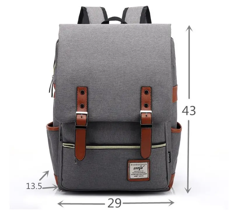 

New style fashionable shoulder bag with retro personality for men and women outdoor canvas big travel backpack