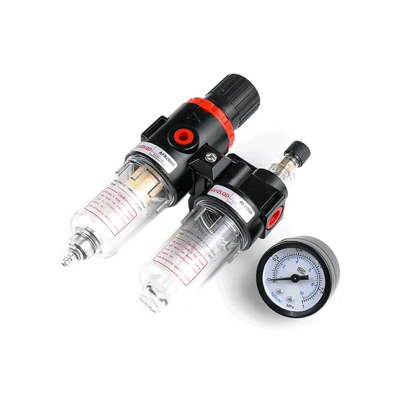 AFC2000 Oil Water Separator Regulator Trap Filter Airbrush Air Compressor Pressure Reducing Valve AFR2000+AL2000 G1/4 | Автомобили и