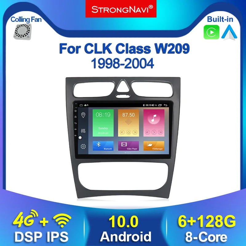 2 Din 6 + 128G IPS Android 10 Автомобильный мультимедийный плеер для W203 Mercedes Benz Vito W639 W168 Vaneo Clk