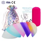 Менструальный диск, 4 шт., плоский, для женщин, сверхтонкий Менструальный дискcopaчаша со стерилизаторомЧехол-тампонпрокладка, альтернатива