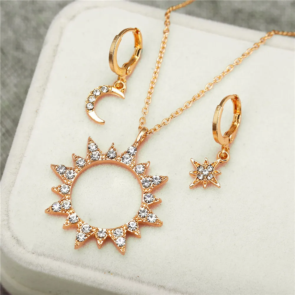 Женское ожерелье с подвеской IF YOU Fashion модное золотым цирконием и искусственным