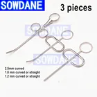 3 шт. Стоматологический Хирургический MTA костный имплантат костного порошка коллектор скребок Инжектор Шприц носитель 1,2 мм1,8 мм2,5 мм