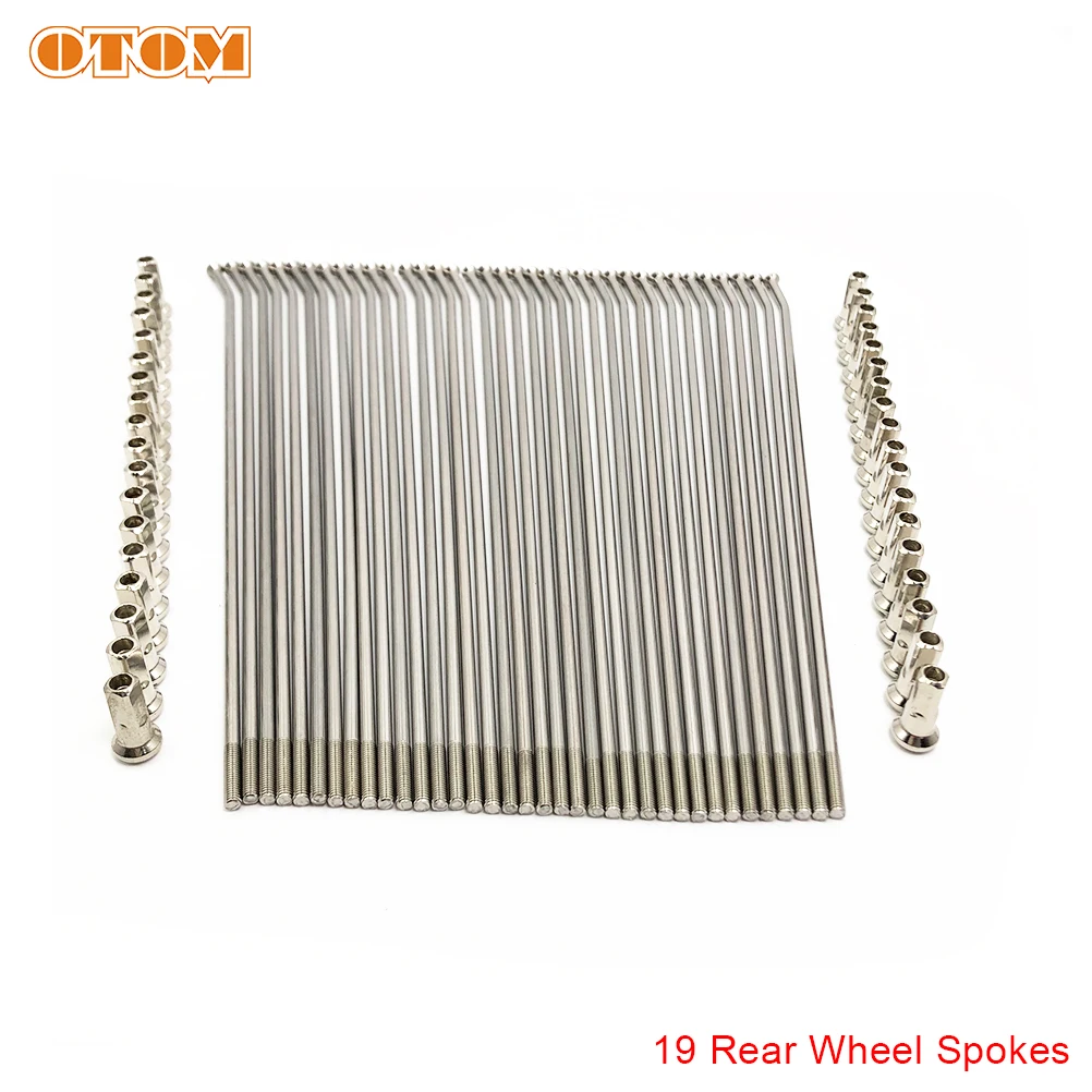 

Спицы для мотоцикла OTOM 304 из нержавеющей стали 21 Передняя 18/19 Задняя Ступица проволока с сосками комплект для мотоцикла HONDA CR CRF 250 450