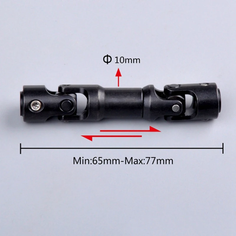 

4Pcs RC Car 12mm Hex Wheel Hub Drive Adaptor for Axial SCX10 D90 & 1x 65-77MM CVD Drive Shaft for SCX10 Traxxas Trx-4