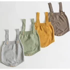 Одежда для новорожденных мальчиков Infantil для маленьких девочек и мальчиков домашний костюм-Ромпер без рукавов Новинка 2019 детские вязаные детские комбинезоны милые комбинезоны для девочек Комбинезон на возраст от 0 до 24 месяцев