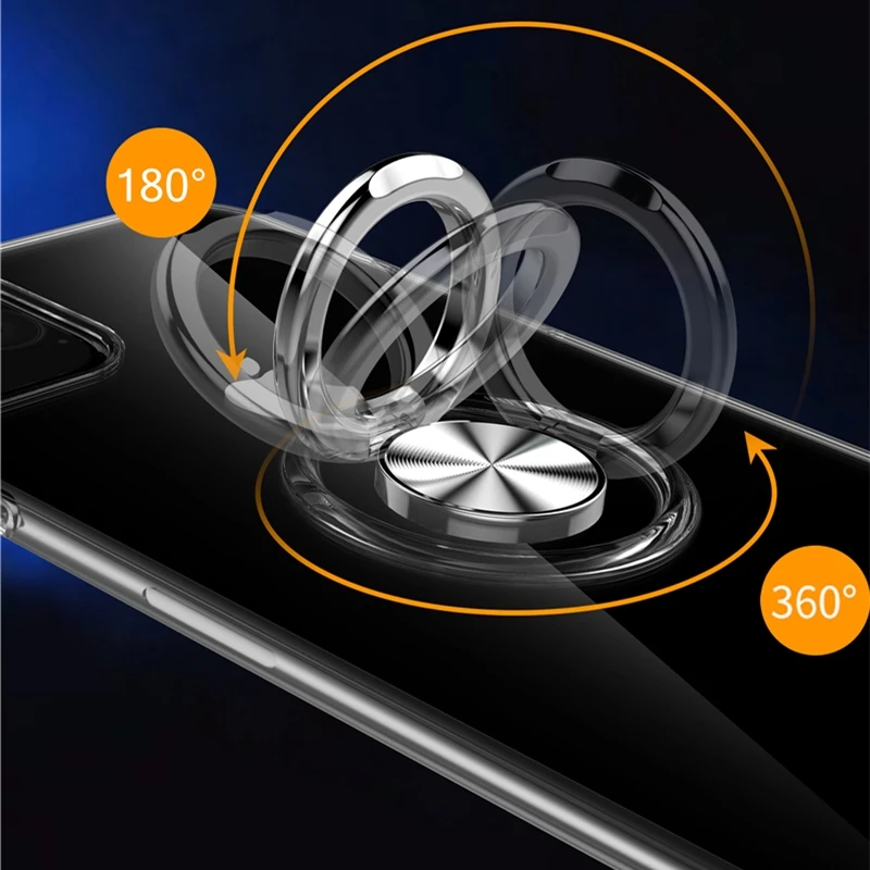 For iPhone 11 Pro Case MAX Soft Silicone Ring Holder Apple max Coques |