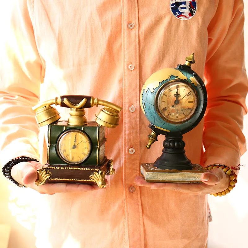 Американские ретро часы в стиле лофт для дома спальни гостиной креативные