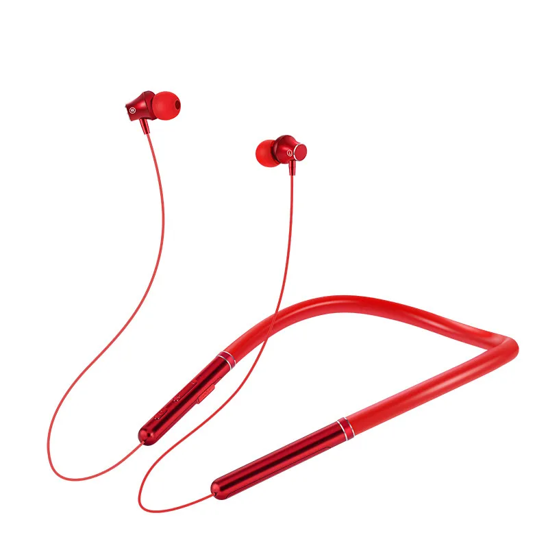 Спортивные Беспроводные наушники Doboss, магнитные Bluetooth наушники, 5,0, гарнитура, свободные руки, наушники для iPhone, Xiaomi, huawei, samsung - Цвет: Красный