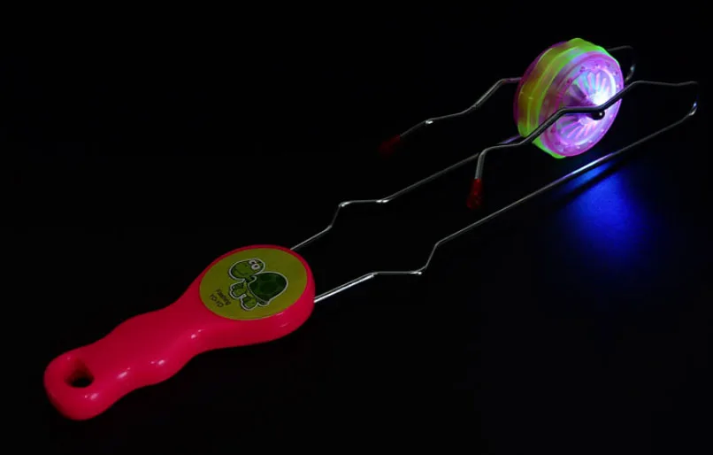 Мигающий трек игрушки йойо Магия спиннинг Топ гироскоп светящийся шар подарок