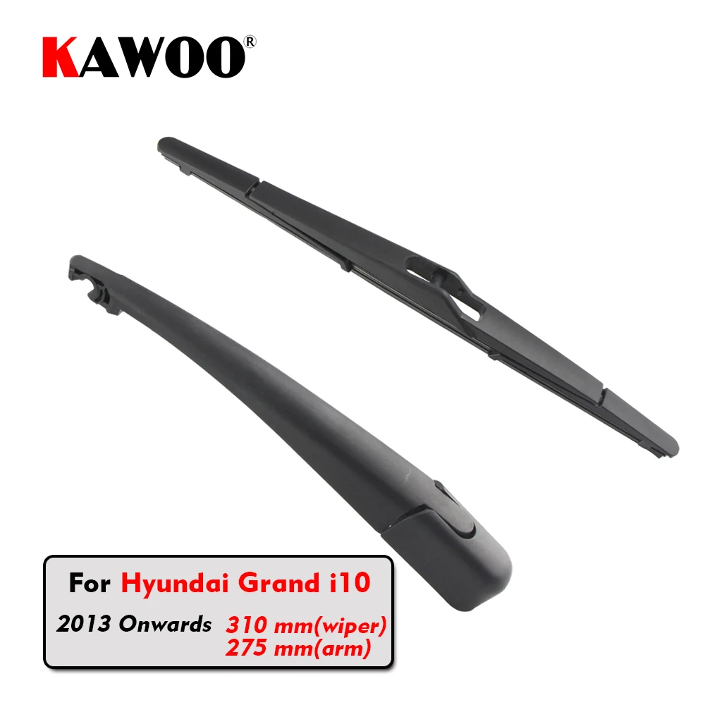 

KAWOO Car Rear Wiper Blades Back Window Wipers Arm For Hyundai Grand i10 Hatchback (2013 Onwards) 310mm Auto Windscreen Blade
