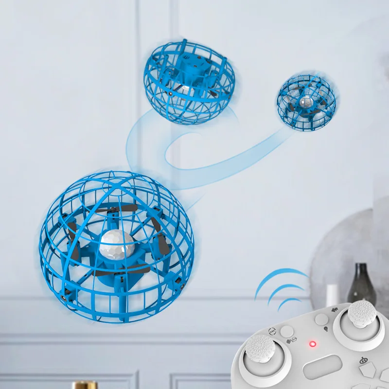 

Magic Flying Ball Drone Toy Gyro UFO Drone Helicopter RGB Led Light Induction Hand Operated Aircraft Flying Quadrocopter Gift