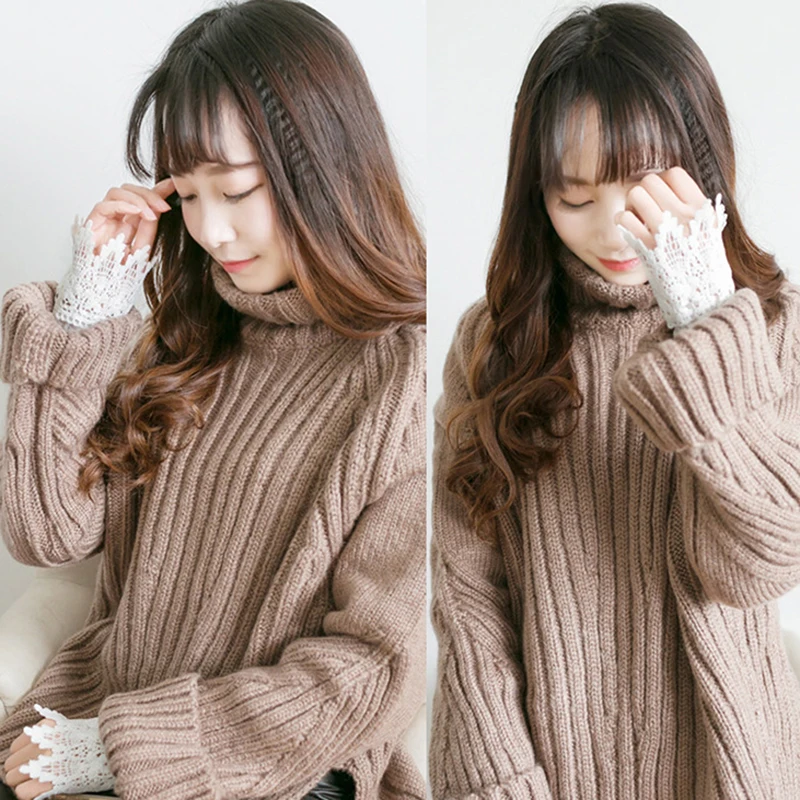 Новинка 2019 кружевные манжеты Поддельные рукава дикий свитер декоративные воланы