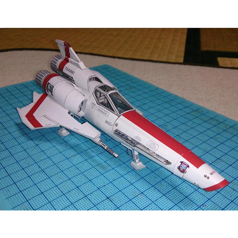 Battlestar Viper 2 Mk2 3D бумажная модель DIY ручной работы игрушечный космический корабль |