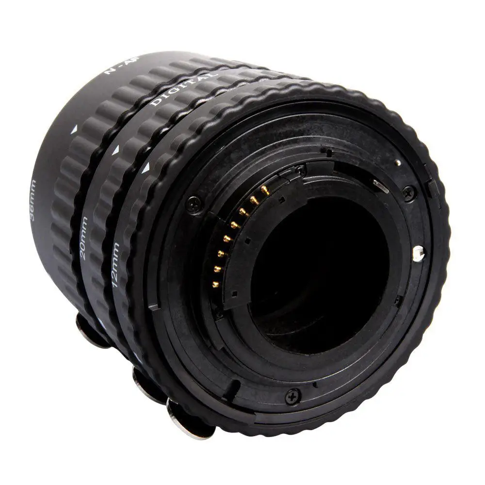 

BEESCLOVER Lens Adapter Extnp Auto Focus Macro Extension Tube Set for Nikon AF AF-S DX FX SLR Cameras