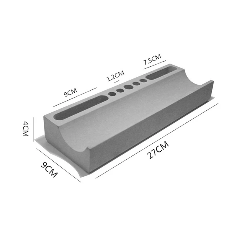 

Cement Retro Industrial Style Pen Holder, Multifunctional Desktop Ornaments, Desk Decoration Pen Holder Storage