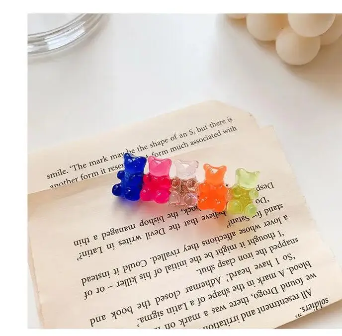 Новинка резиновые заколки для волос в Корейском стиле конфетных цветов форме