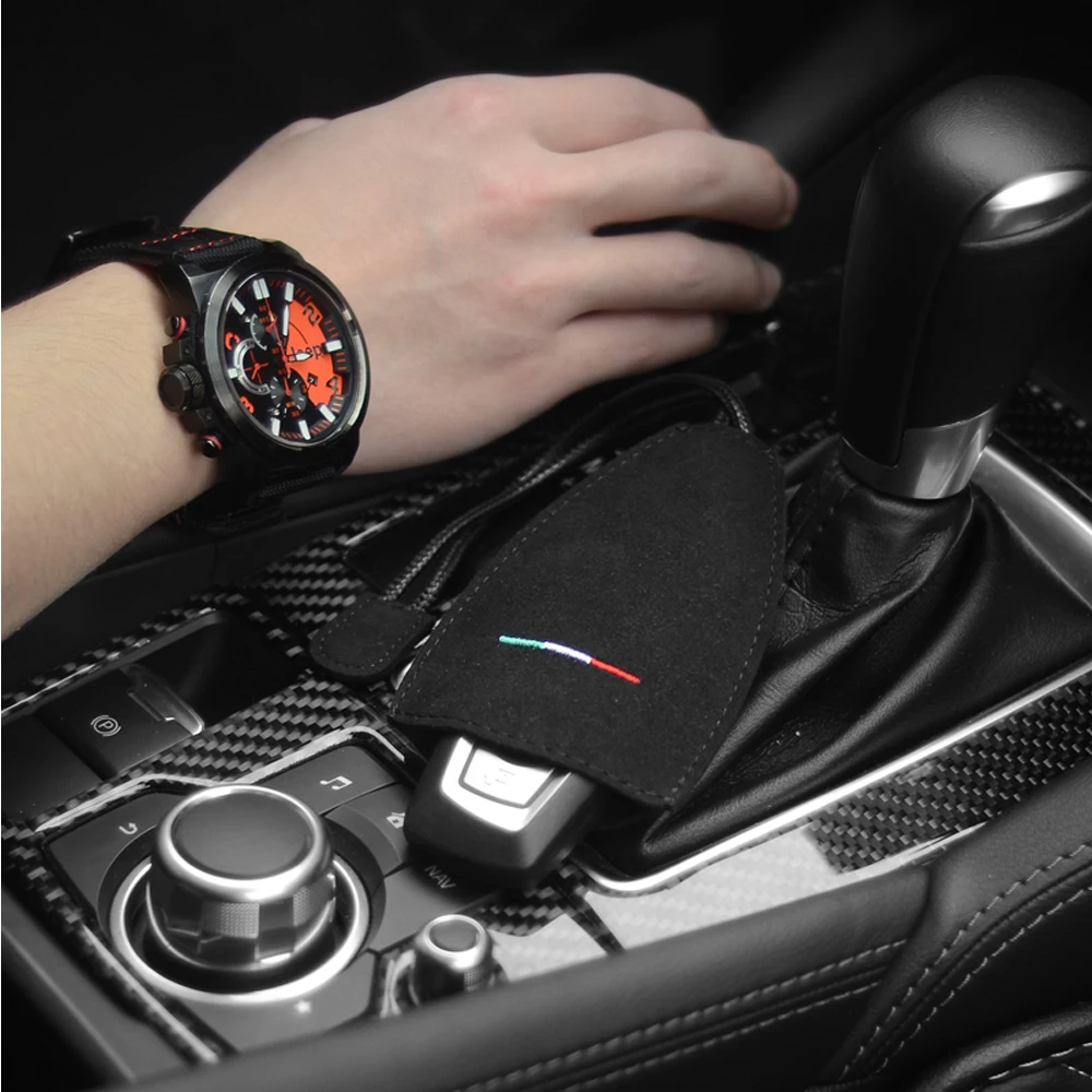 Супер отличный крутой брелок для ключей из замши кожаный чехол автомобильного