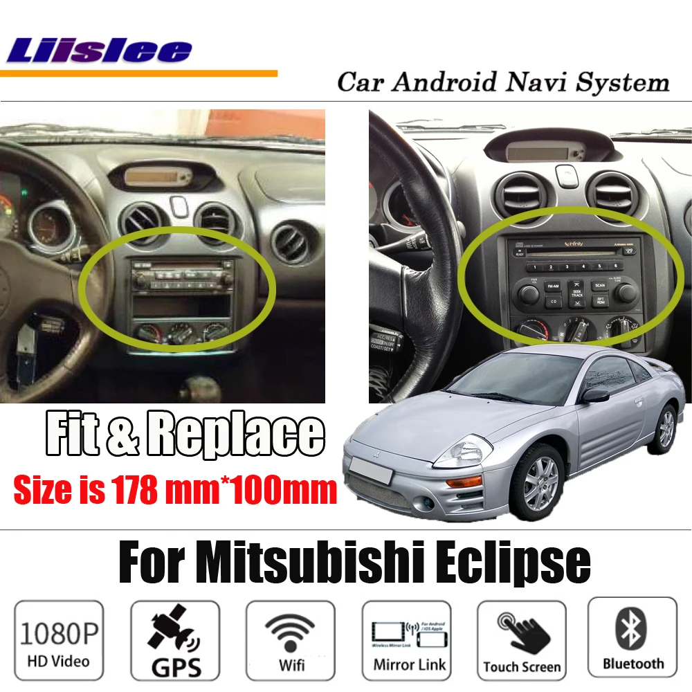 Android для Mitsubishi Eclipse 2000 ~ 2005 стерео Carplay BT HD экран без DVD-плеера карта GPS навигация
