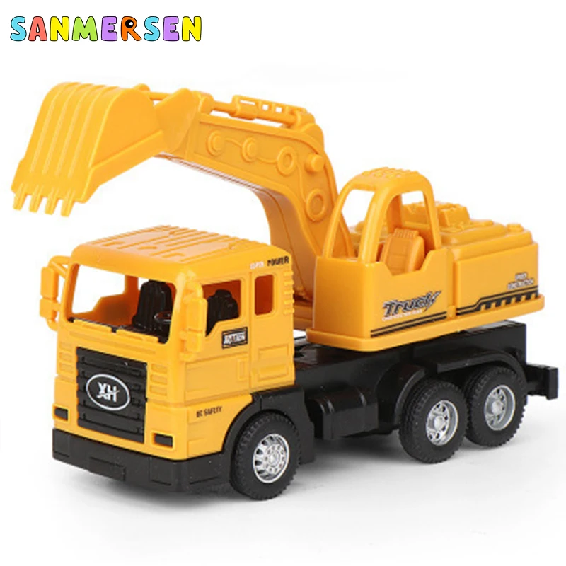 

Excavator Toy Bulldozer Model Mini Cargo Truck Toys Easy To Carry Small Car Children's Educational Toy Engineering Vehicle Model