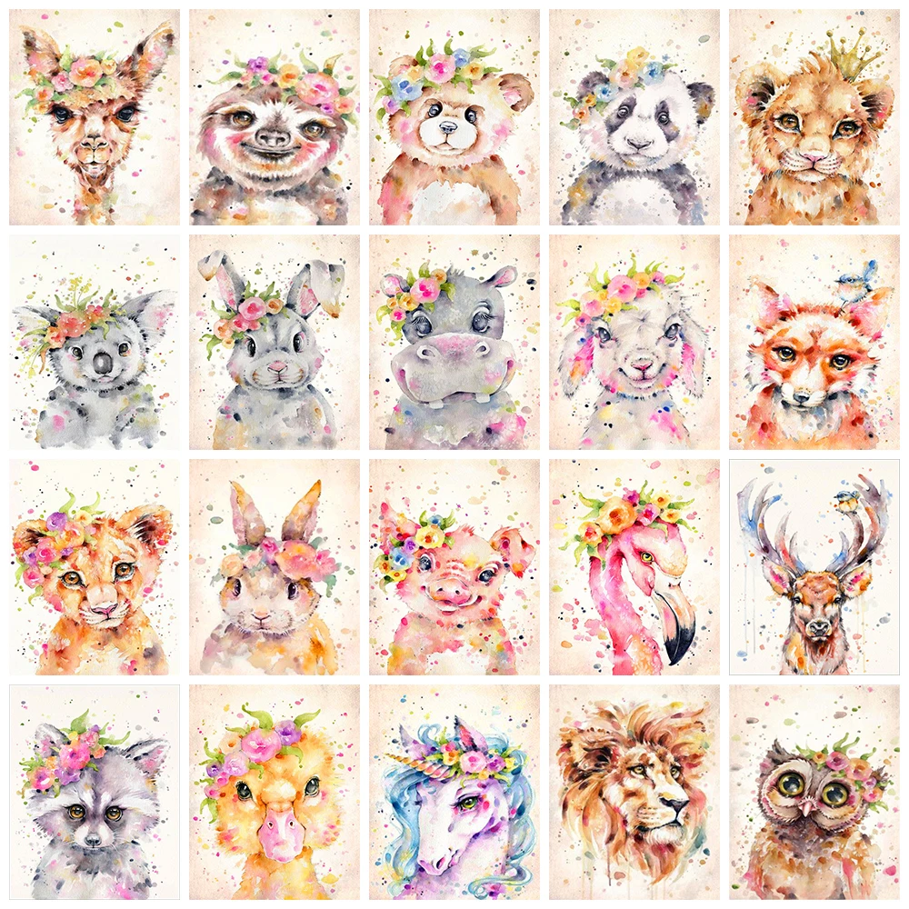 

Diamond Painting Cross Ctitch Diamond Mosaic Home Decor 5D Diy Animals Diamond Embroidery Art Diamond Picture Round Drill Gift