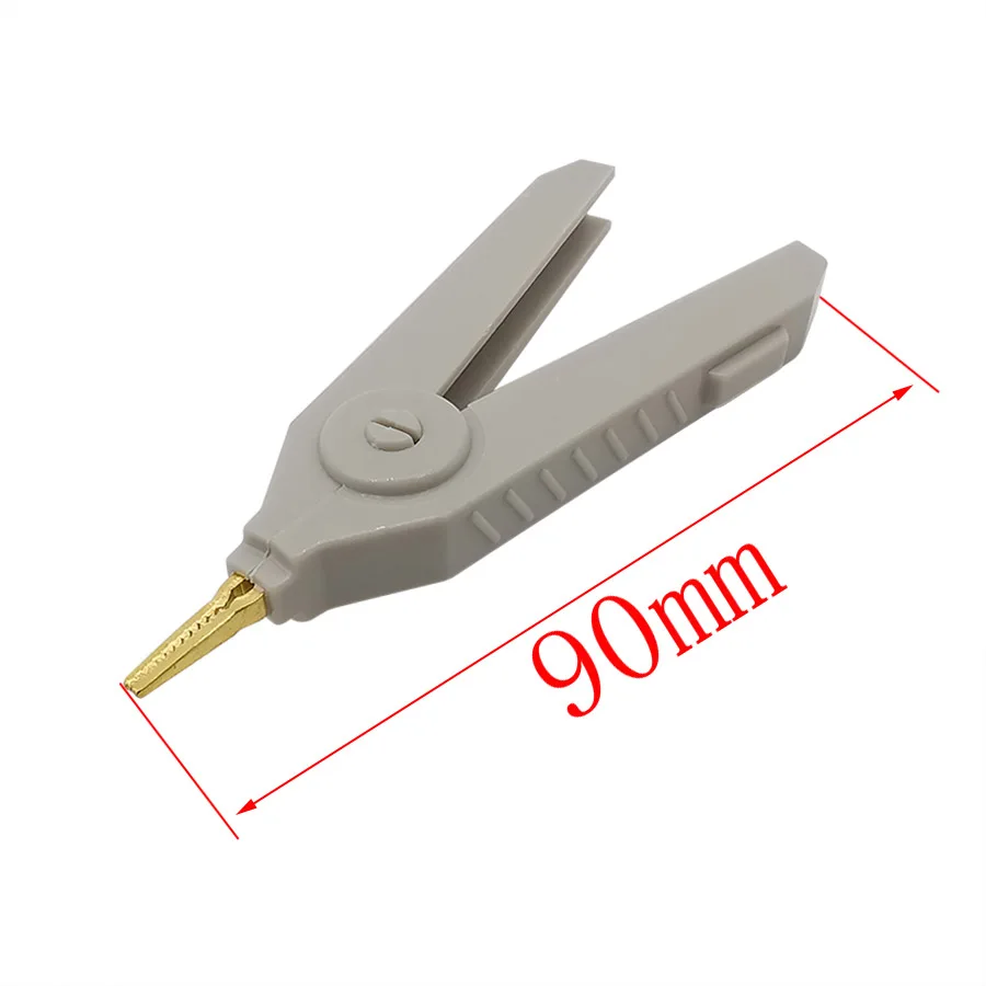 1Pcs 90mm Copper Gold-plate Alligator Clip LCR Test Crocodile Clamps Duckbill Clips Red Black Grey | Обустройство дома