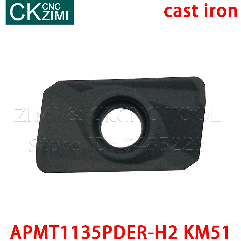Карбидные вставки APMT1135PDER-H2 вкладыши концевой фрезы фрезерный нож для обработки