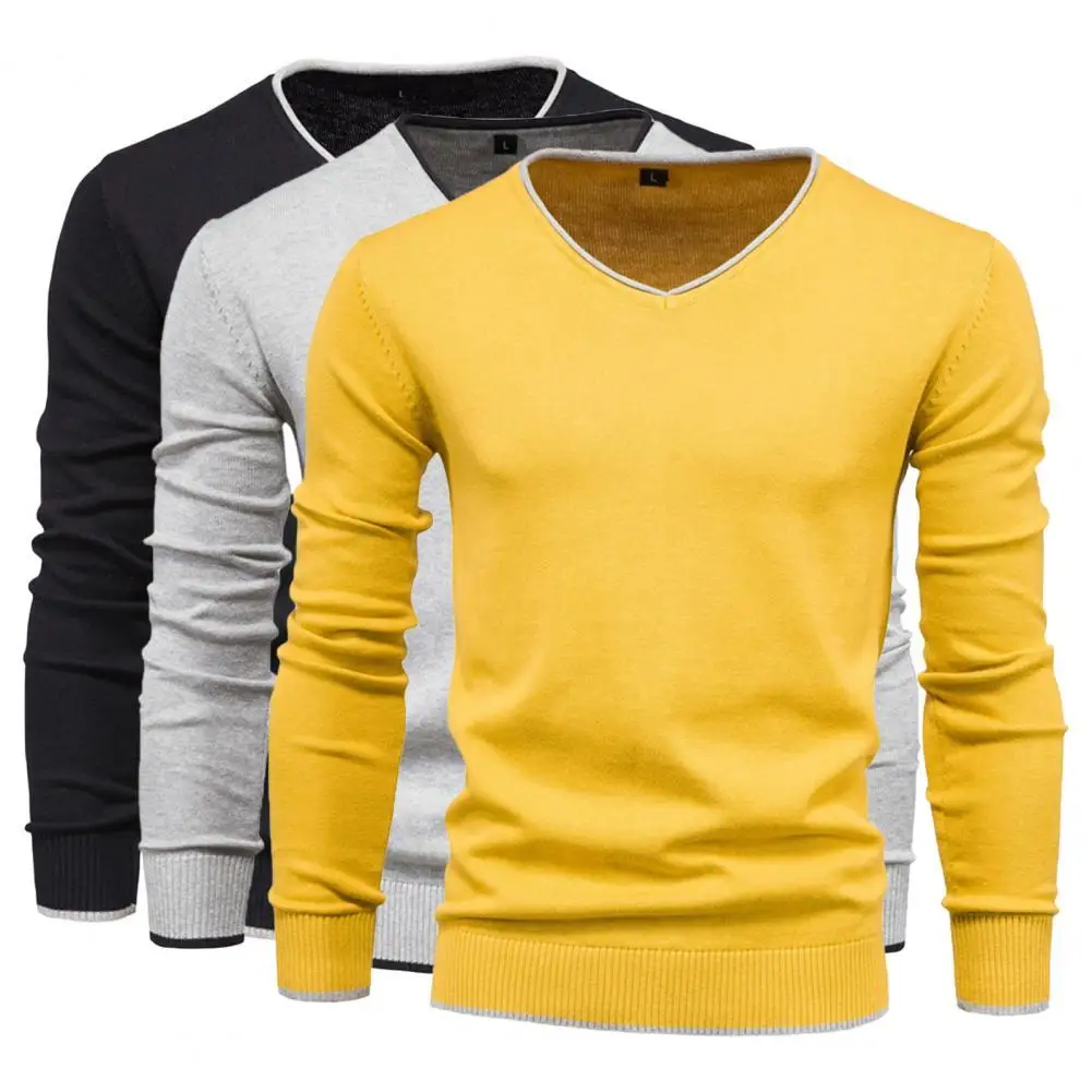 

Popular Simple Knitting Sweater Teenager Sweater Autumn Winter Comfy