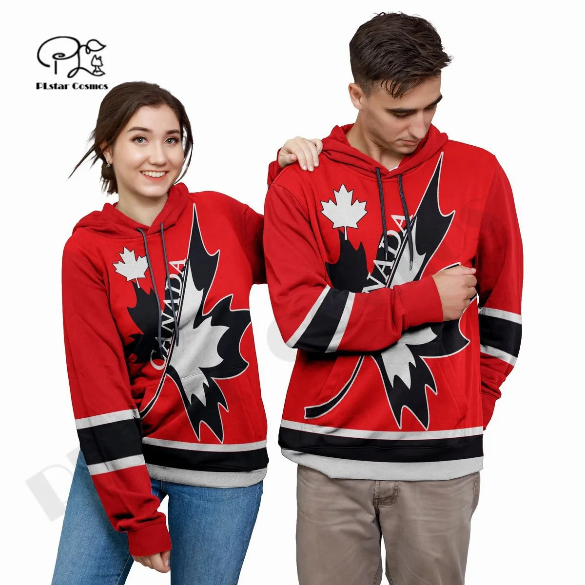 

PLstar Cosmos 3DPrint Newest Culture Canada Flag Funny Premium Awsome Couples Harajuku Streetwear Unisex Hoodie/SweatshirtZip F3