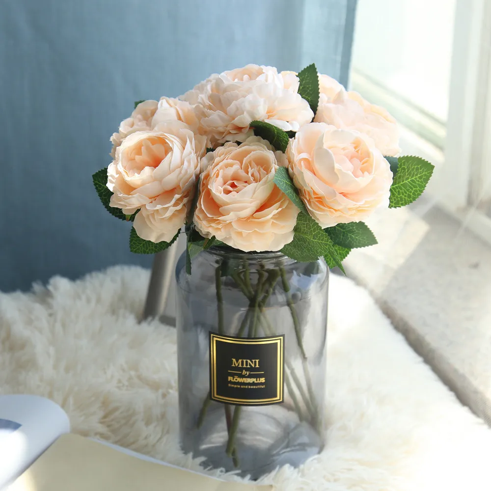 Европейский стиль искусственный цветок роза украшение для дома Искусственный