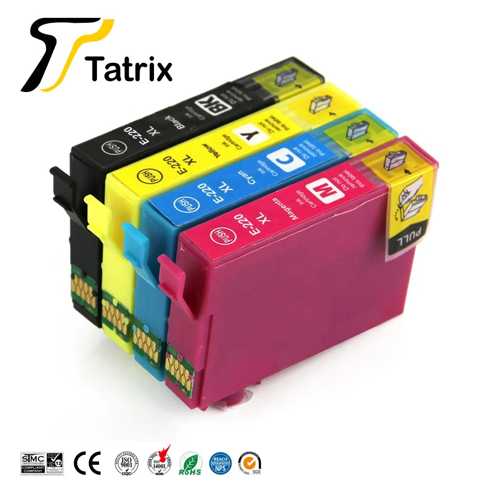 

Tatrix Compatible Epson T220 XL Ink cartridge For Epson WorkForce WF 2650 WF-2630 WF-2660 WF-2750 WF-2760 XP-320 XP-420 XP-424