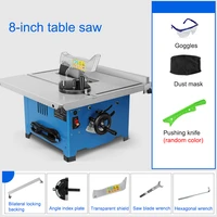 m1yd hk 210b 8 inch woodworking table saw multi function wood cutting machine household dust free sliding table saw 220v 1800w
