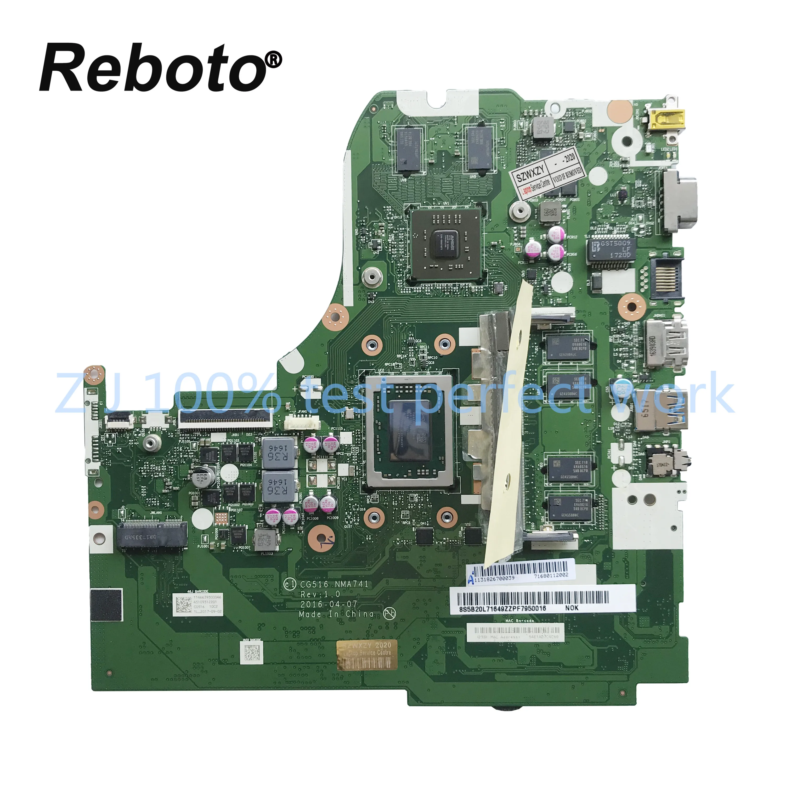 5B20L71649 для Lenovo Ideapad 310 15ABR материнская плата ноутбука CG516 NMA741 стандартная с