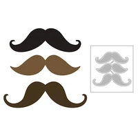 2020 new male beard moustache goatee metal cutting dies cut craft for diy scrapbooking card paper photo album making no stamps