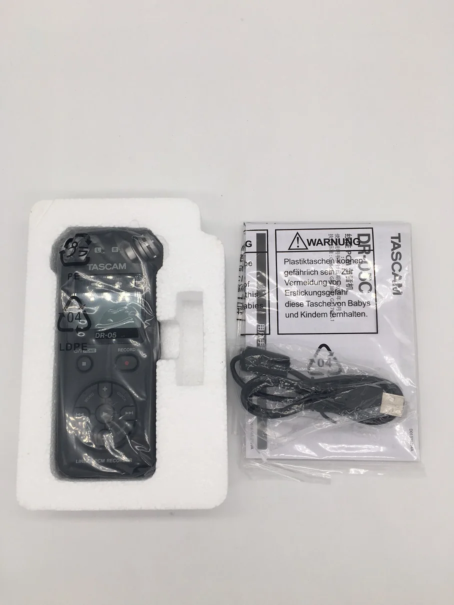 Tascam DR-05 DR-05C ручной профессиональный портативный цифровой диктофон MP3 записывающая ручка версия 2 с 8 Гб micro SD