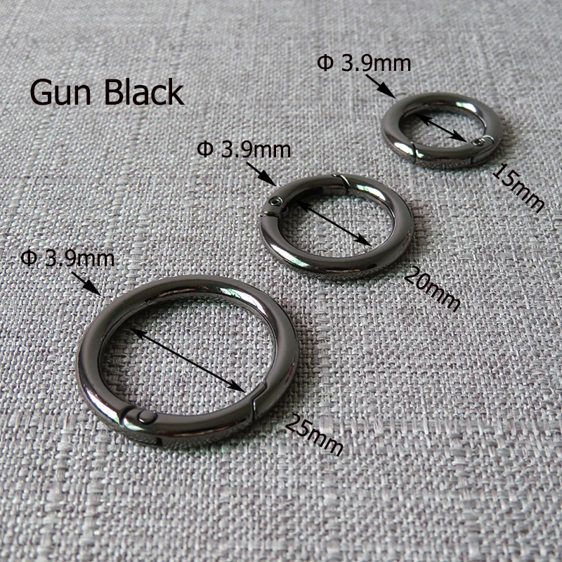 Дешево 100 шт. металлическое уплотнительное кольцо, защелкивающаяся застежка, открывающаяся цепочка для ключей для сумки, автомобильного кожаного ...