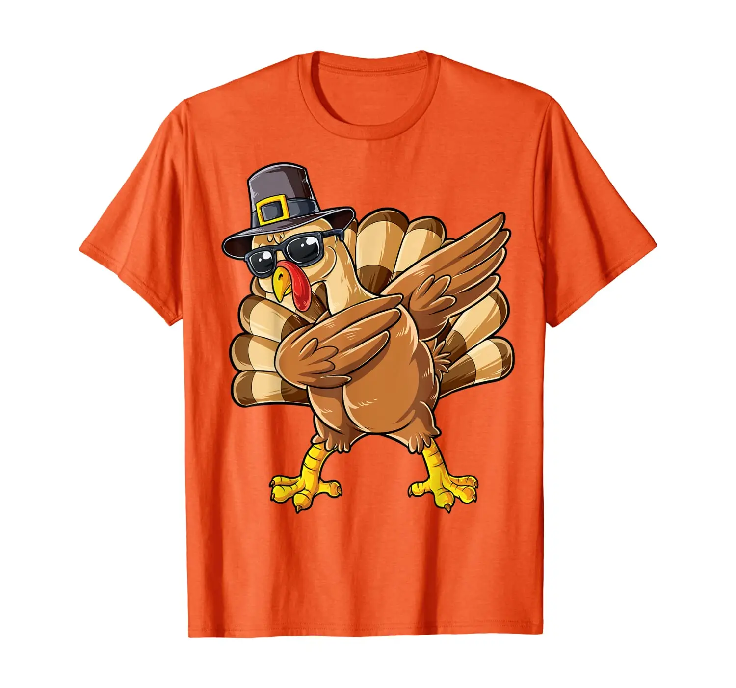 

Dabbing Turkey Thanksgiving Day Gifts Pilgrim Boys Kids Men T-Shirt