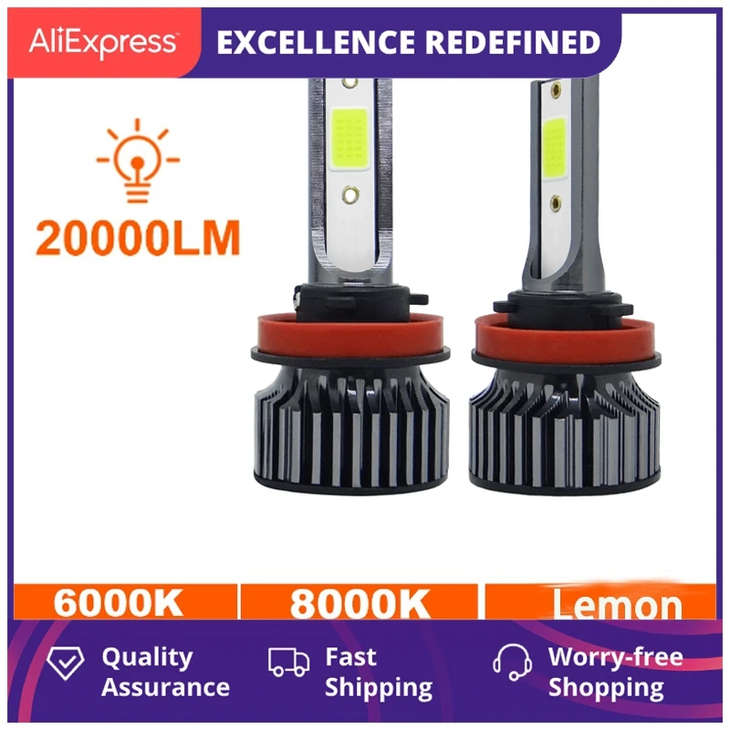 

2pcs H1 H3 H4 H7 Led Bulb H8 H11 Hb3 9005 Hb4 9006 Led Headlights Bulbs 150w 20000lm 8000k Car Light Bulbs Automobiles 12v Lamp