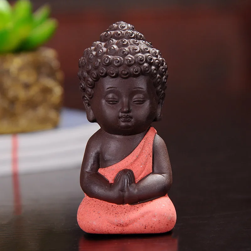 F Explosion маленький чай Будды Домашние животные керамические поделки декоративные