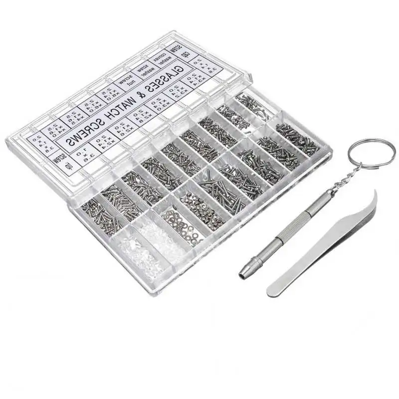 1000 шт./компл. микро-винт из нержавеющей стали для солнцезащитных очков часов