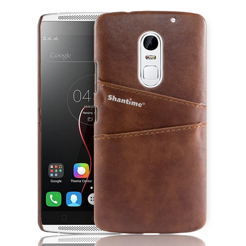 Роскошная Обложка на заднюю панель из искусственной кожи для lenovo Vibe X3, чехол-кошелек для lenovo Vibe K4 Note A7010, отделение для визиток, чехол для телефона - Цвет: BROWN